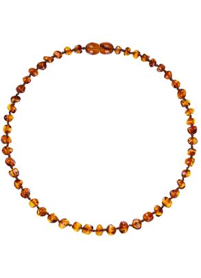 Colar de Âmbar Baroque Cognac