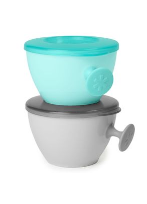 Kit Bowls Infantil Easy-Grab Cinza e Verde - Azulado Skip Hop