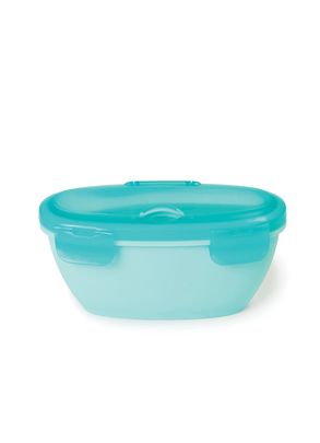 Kit Alimentação Bowl e Colher Easy-Serve Verde-Azulado