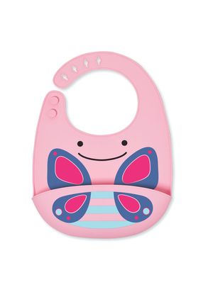 Babador de Silicone Cata Migalhas Zoo Borboleta Skip Hop
