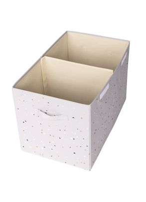 Organizador Retangular Reciclado Estampa Terrazzo Cinza 3 Sprouts