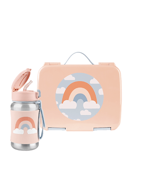 Kit de Alimentação Bento Box e Garrafa de Inox Arco Iris Skip Hop