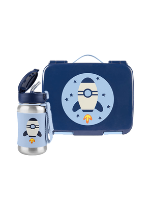Kit de Alimentação Bento Box e Garrafa de Inox Espaço Skip Hop