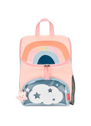 Kit com Mochila escolar Bento box e garrafa inox Spark Style Arco-íris Skip Hop