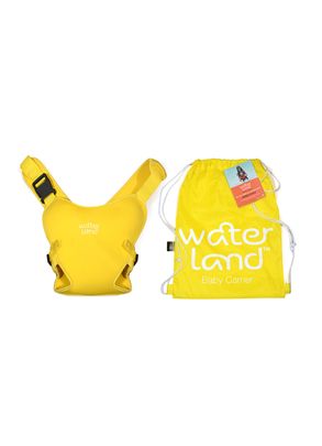 Canguru Impermeável para Bebê Passeio e Piscina em Neoprene Amarelo Waterland Baby
