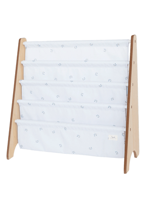 Rack em Material Reciclado para Livros Estampa Blueberry Cinza 3 Sprouts