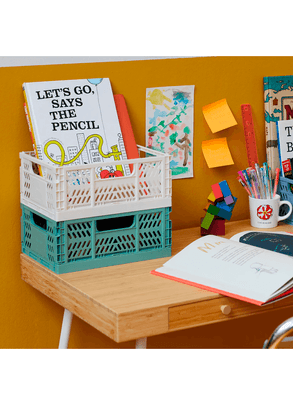 Caixa Organizadora de Empilhar M Off White 3 Sprouts