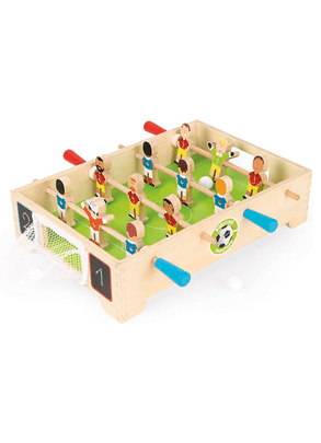 Brinquedo de Madeira Mini Pebolim Campeões Janod