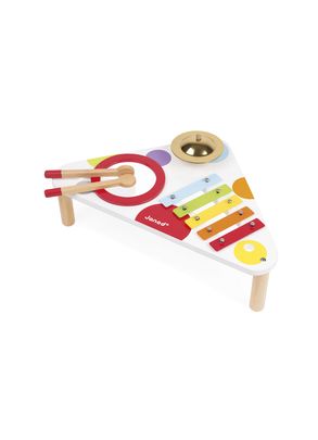 Brinquedo de Madeira Minha Primeira Mesa Musical 3 Instrumentos Confetti Janod