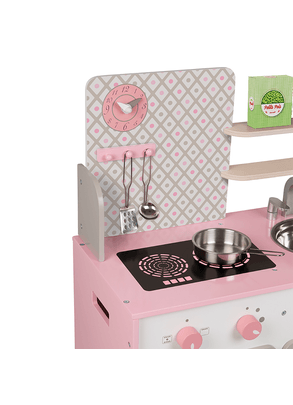 Brinquedo de Madeira Cozinha Macaron Rosa Janod