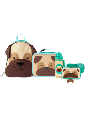 Kit Escolar Completo Com Mochila Infantil Zoo Cachorro Pug Skip Hop
