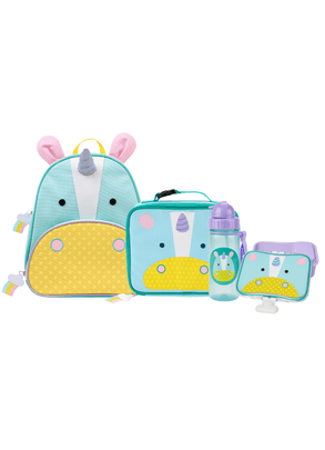 Kit Escolar Completo Com Mochila Infantil Zoo Unicórnio Skip Hop