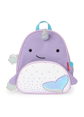 Kit Escolar Completo Com Mochila Infantil Zoo Baleia Narval Skip Hop