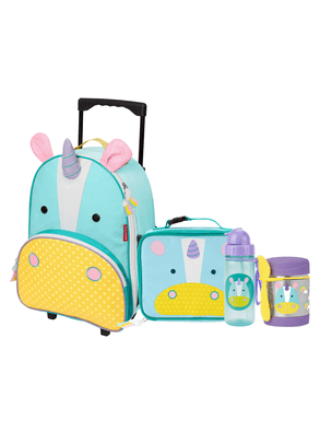 Kit Completo Escolar com Mala de Rodinha Zoo Unicórnio Skip Hop