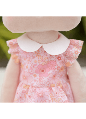Roupa de Boneca Metoo Vestido Vintage Flowers Com Cabide