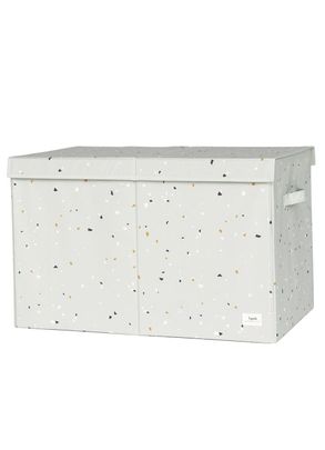 Organizador Retangular Reciclado Estampa Terrazzo Verde 3 Sprouts