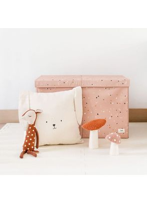 Organizador Retangular Reciclado Estampa Terrazzo Rosé 3 Sprouts