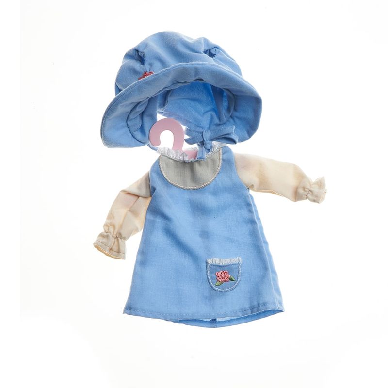 Roupa-de-Boneca-Metoo-Camponesa-Retro-Vestido-Azul-Manga-Longa