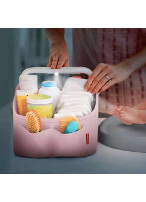 Organizador de Acessórios de Bebê com Led Rosa Skip Hop