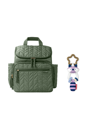 Mochila Maternidade Forma Verde Sálvia Skip Hop