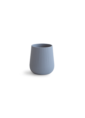 Copo de Treinamento de Silicone Azul Mushie
