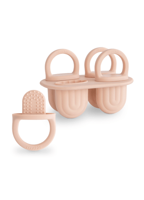 Forminha de Picolé de Silicone Arco-Íris Rosa Mushie