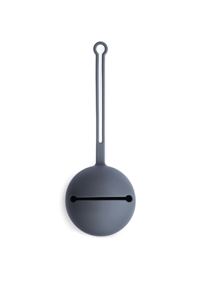Porta Chupeta de Silicone Ball Azul Mushie