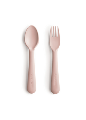 Kit Garfo e Colher PP Rosa Mushie