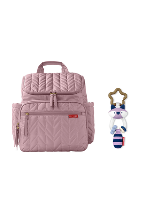 Mochila Maternidade Forma Lilás Rosado Skip Hop