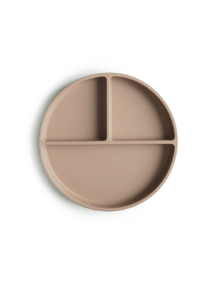 Prato de Silicone com Divisórias e Ventosa Argila Mushie