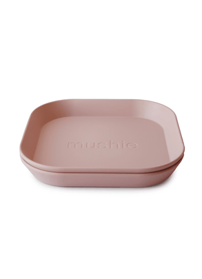 Kit com Dois Pratos de Jantar PP Rosa Mushie