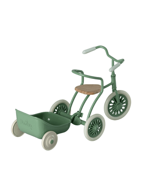 Brinquedo Mini Banquinho Verde De Encaixe No Triciclo Para Ratinho Maileg