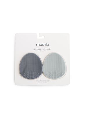 Escovas Para Crosta Láctea De Silicone Azul Mushhie
