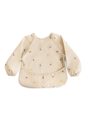 Babador Avental Com Mangas Longas Dinossauro Mushie