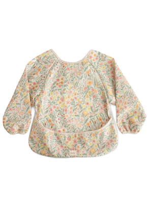 Babador Avental Com Mangas Longas Floral Mushie