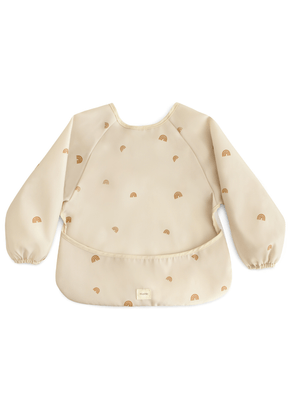 Babador Avental Com Mangas Longas Arco-Íris Mushie