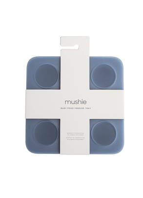 Forminha De Silicone Azul Mushie