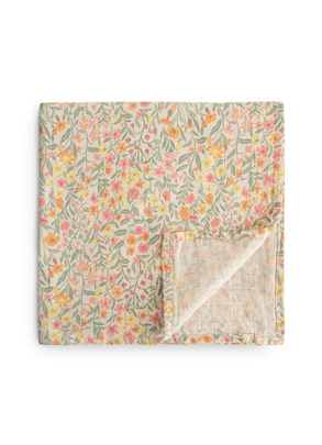 Manta Algodão Floral Mushie