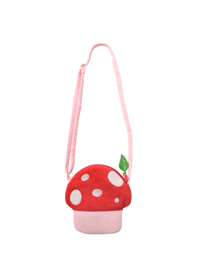 Bolsa Metoo Plush Cogumelo Alça Tiracolo