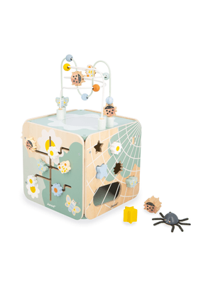 Brinquedo De Madeira Super Cubo Multi Atividades Sweet Cocoon Janod