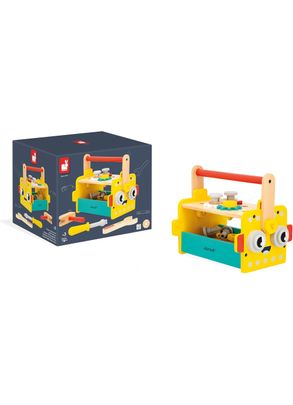 Brinquedo De Madeira Caixa De Ferramentas Robô Brico Kids Janod