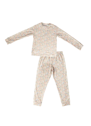 Pijama Manga Longa Infantil Floral Mari Bup Baby