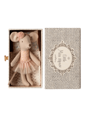 Kit Pelúcia Ratinha Dançarina Com Mini Cama Rosé Maileg