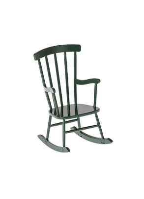Brinquedo Mini Cadeira De Balanço Verde Escuro Para Ratinho Maileg