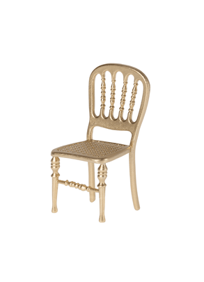 Brinquedo Mini Cadeira Dourada Para Ratinho Maileg