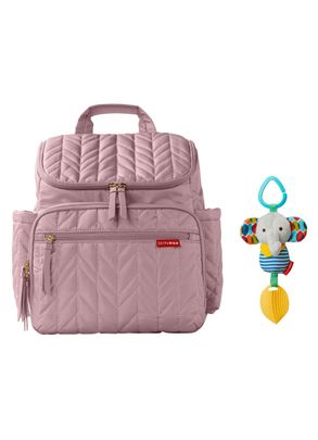 Mochila Maternidade Forma Lilás Rosado Skip Hop